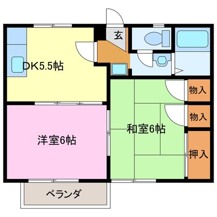 アーバンステイツⅢの物件間取画像